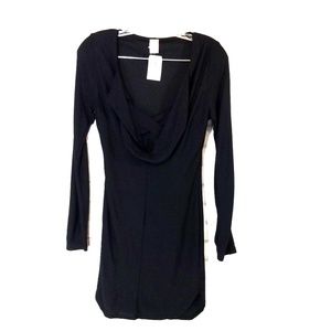 Monaco black long sleeve dress size M